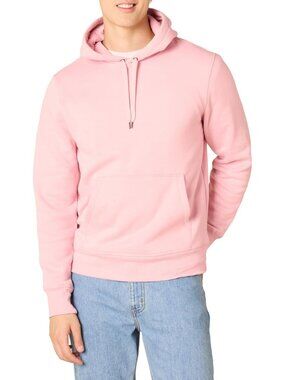 Amazon Essentials Men's Pink Pullover Comfortable Hooded Sweatshirts